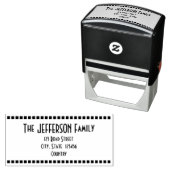 家族の姓+住所の確認 セルフインキングスタンプ (インサイチュ)