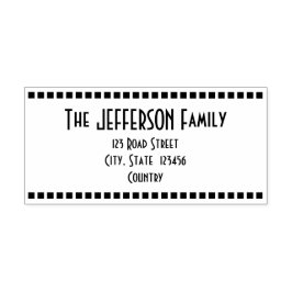 家族の姓+住所の確認 セルフインキングスタンプ