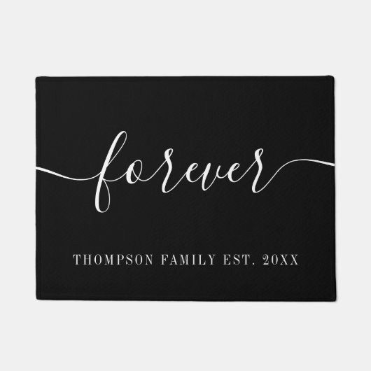 家族の姓 Forever ドアマット (正面)