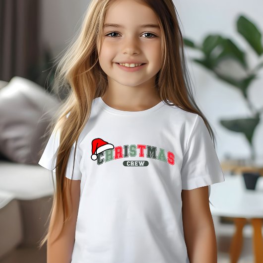 家族の子供にマッチするクリスマスクルー Tシャツ