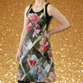 家族の子供のペット結婚の5つのフォトコラージュを作成 エプロン