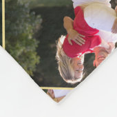 家族の子供のペット結婚の5つのフォトコラージュを作成 フリースブランケット (角)