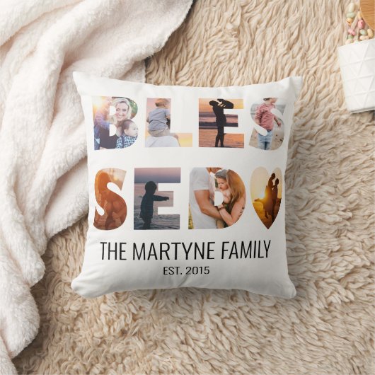 家族の子供の賛美写真 クッション (ブランケット)