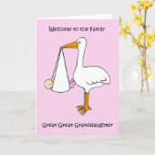 家族の孫娘よ素晴らしうこそ カード (黄色い花)