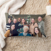 家族の定義（自分の写真を追加） ランバークッション (ブランケット)