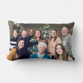 家族の定義（自分の写真を追加） ランバークッション (正面)