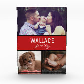 「家族の宝物:カスタマイズ可能なフォトブロック フォトブロック (正面)