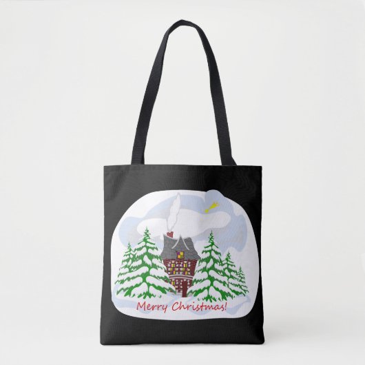 家族の家に来るクリスマス トートバッグ (正面)