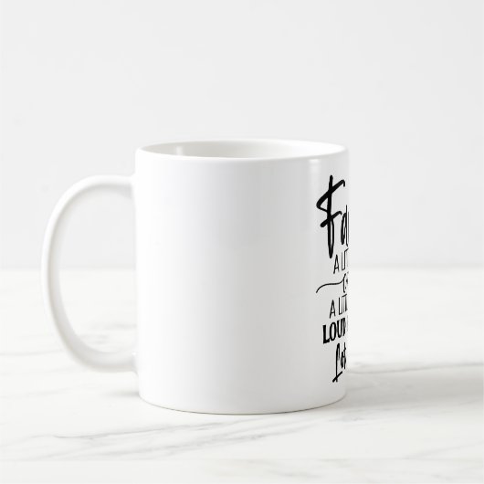 家族の少し熱狂するのクラシックマググ コーヒーマグカップ (左)