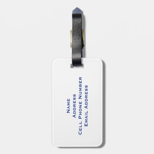 家族の巡航の海の神および月桂樹はカスタムを包みます ラゲッジタグ (裏面縦)