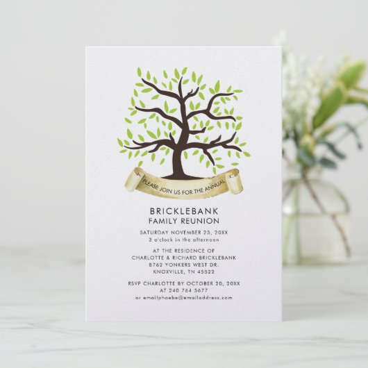 家族の年次会 いとこたちのパーティー 招待状 (スタンド正面)