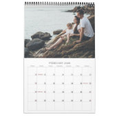 家族の幸せかわいパーソナライズされた カレンダー (2月 2026)