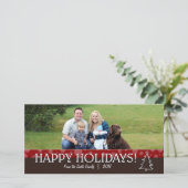 家族の幸せな休日の写真カード シーズンカード (スタンド正面)