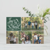 家族の幸せな休日メリークリスマスフォトカード シーズンカード (スタンド正面)