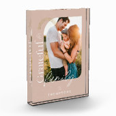 家族の幾何学的なモダンアーチ1写真に感謝 フォトブロック (左)