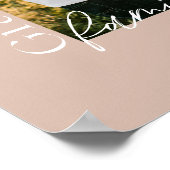 家族の幾何学的なモダンアーチ1写真に感謝 ポスター (角)