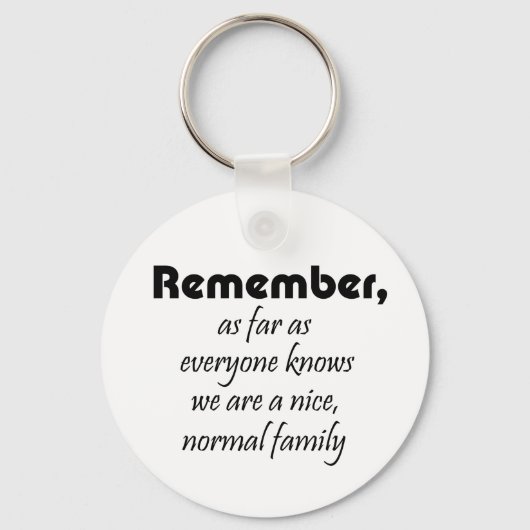 家族の引用文おもしろいノベルティギフトおもしろいキーホルダー キーホルダー (正面)