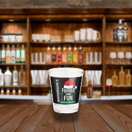 家族の強制おもしろいクリスマスユーモア ショットグラス