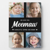 家族の形見の写真コラージュ フォトプラーク (正面)