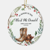 家族の形見の贈り物を愛する心の中で セラミックオーナメント (左)