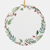 家族の形見の贈り物を愛する心の中で セラミックオーナメント (裏面)