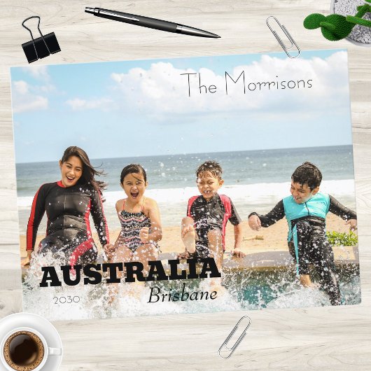 家族の思い出の写真 シーズンポストカード