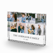 家族の思い出の洗練された写真コラージュ フォトブロック (右)