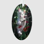 家族の思い出の猫の写真 オーナメント (正面)