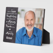 家族の思い出の記念記念 フォトプラーク (側面)