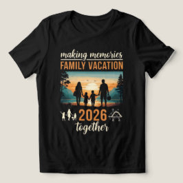 家族の思い出を作るバケーション 2026 Together Tシャツ