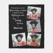 家族の思い出を愛するメモリアル写真 フリースブランケット (正面)