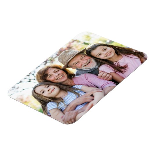 家族の思い出を飾る おじいちゃんおばあちゃんの写真マグネット マグネット (左側)