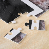 家族の思い出カスタム4 xピンクの岩の写真 ジグソーパズル (側面)