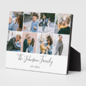 家族の思い出スクリプト写真コラージュ フォトプラーク (側面)