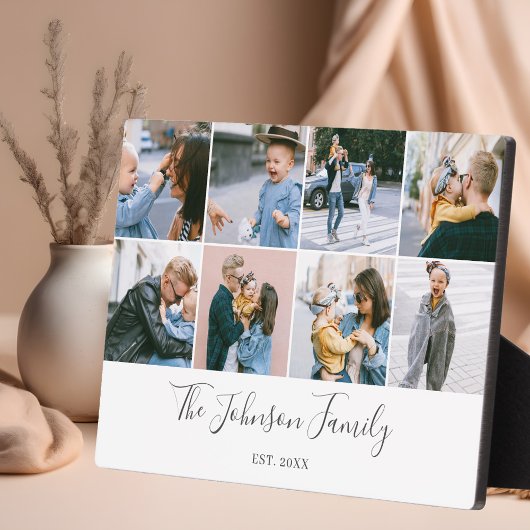 家族の思い出スクリプト写真コラージュ フォトプラーク