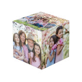 家族の思い出パーソナライズされた祖父母の写真 フォトキューブ (正面アングル)