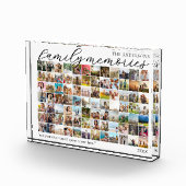 家族の思い出パーソナライズされた84写真コラージュ フォトブロック (右)