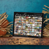 家族の思い出パーソナライズされた96フォトコラージュ フォトプラーク (側面)