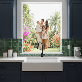 家族の思い出パーソナライズされた：フォトウィンドウ ウィンドウサイン