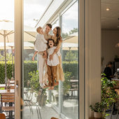 家族の思い出パーソナライズされた：フォトウィンドウ ウィンドウサイン