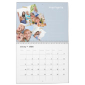 家族の思い出フォトコラージュ スクラップブック メモリージャーナル カレンダー (1月 2026)