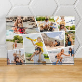 家族の思い出モダンシンプルの9画像コラージュ フォトブロック