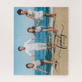 家族の思い出1 photo collage手書き文字 ジグソーパズル (縦)