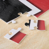 家族の思い出4 xカスタム写真チャレンジレッド ジグソーパズル (側面)