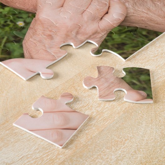 家族の思い出7写真コラージュ手書き文字 ジグソーパズル (側面)