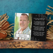 家族の思い出 あなただけの詩を添えて 記念に フォトプラーク (側面)