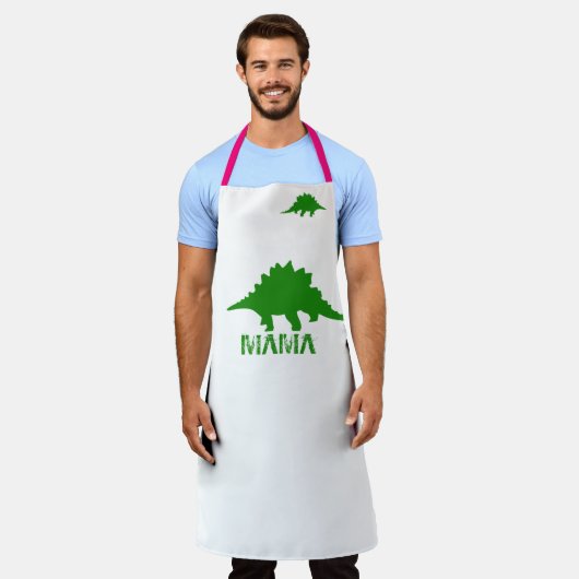 家族の恐竜で料理のゲームを高める エプロン (着用した状態)