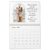 家族の恵み写真聖なる書物、 経典クリスチャン カレンダー (1月 2027)