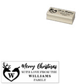 家族の愛でクリスマスカスタムを楽しむ ラバースタンプ (押印)