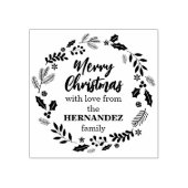 家族の愛でクリスマスカスタムを楽しむ ラバースタンプ (インプリント)